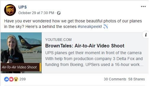 Behind the scenes content: UPS