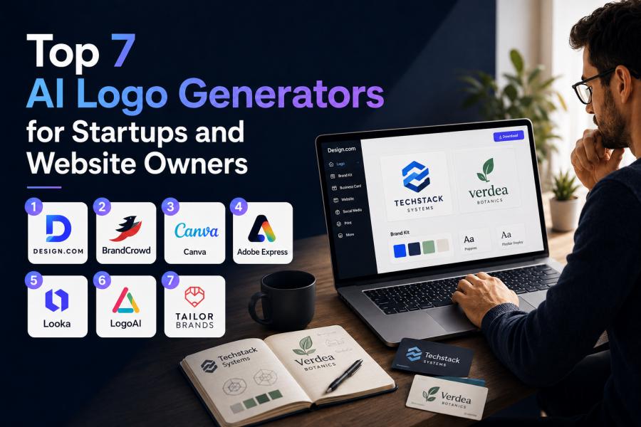 Top 7 AI Logo Generators for Startups and Website Owners