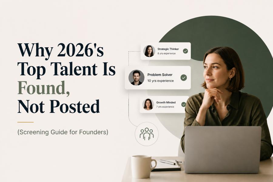 Why 2026s Top Talent Is Found, Not Posted (Screening Guide for Founders)v