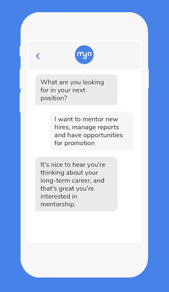Mya Conversational Recruiting 2